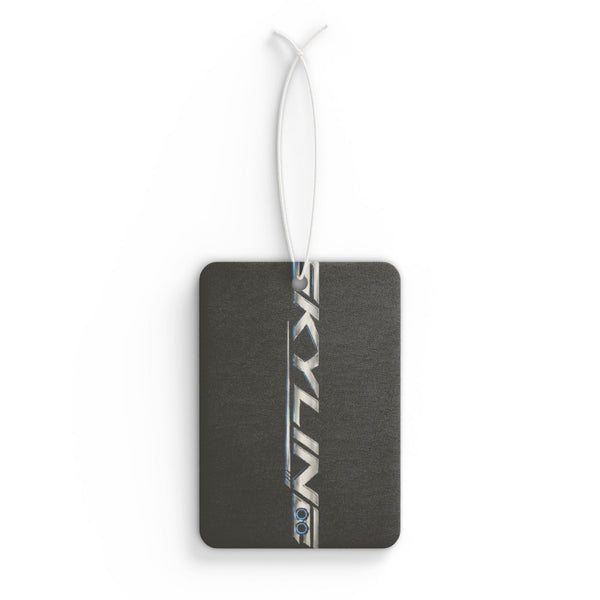 Skyline Vertical Logo Car Air Freshener – Automotive Scented Ornament