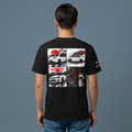 JDM Skyline Racing Tee — Japanese Car Collage Graphic T-Shirt