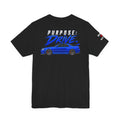 Purpose: Drive Tee — Blue Performance Car Graphic T-Shirt